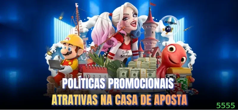 Imagem promocional da 5555 mostrando a plataforma e suas vantagens
